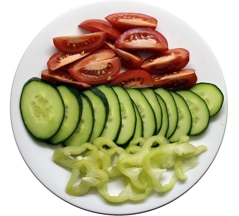 assiette de légumes pour gastrite