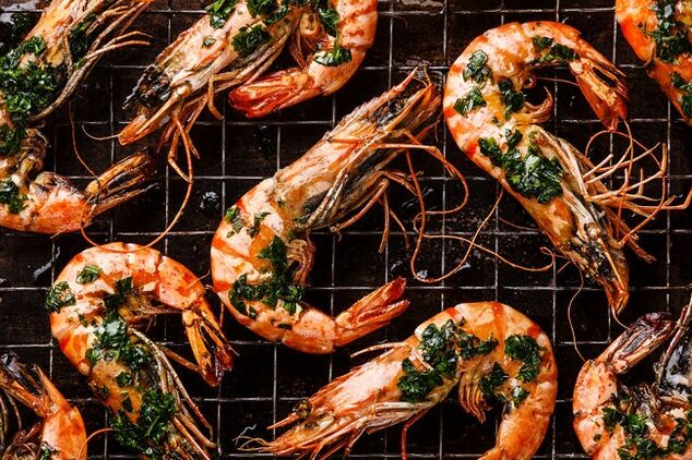 crevettes pour le régime cétogène
